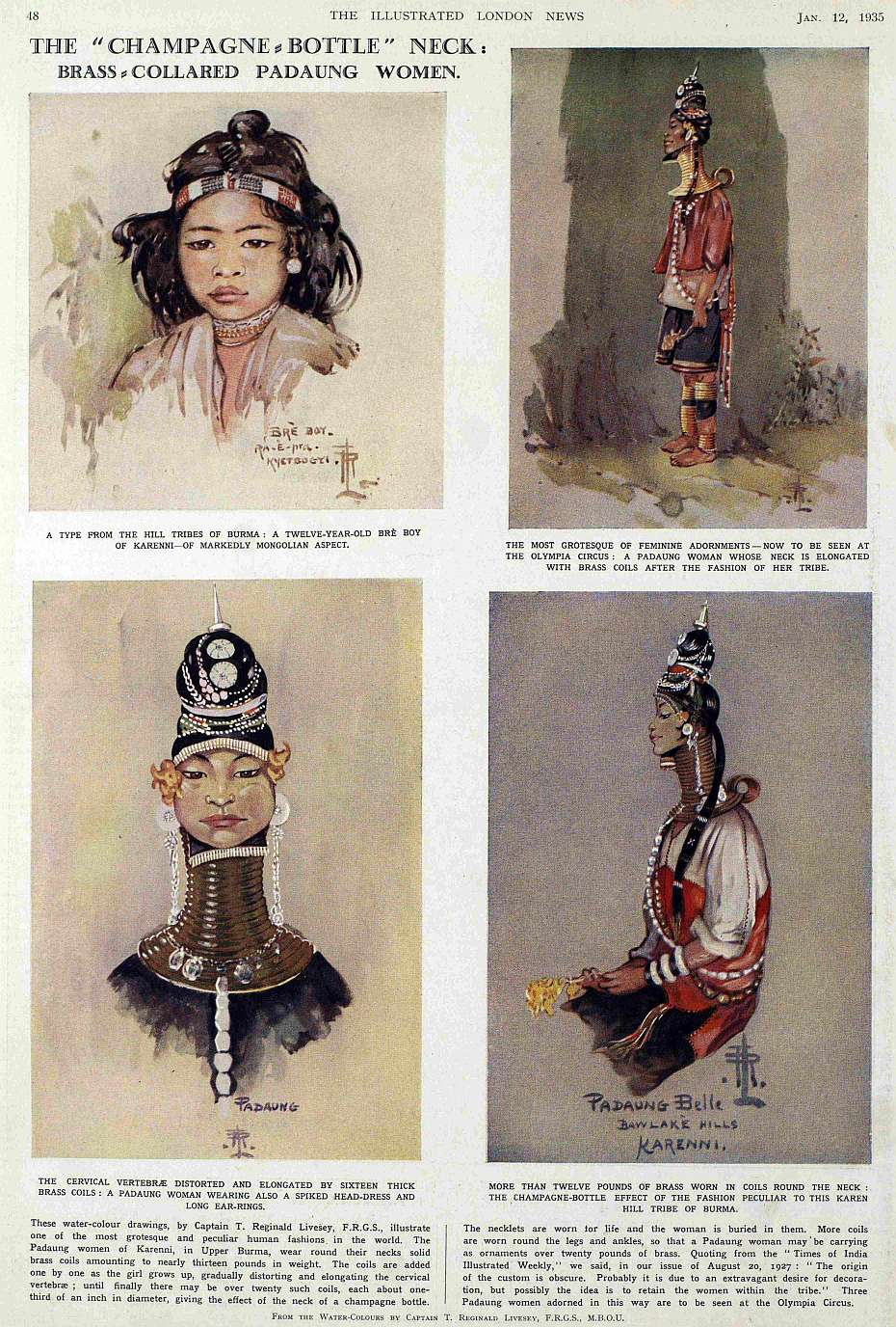 brass colared women